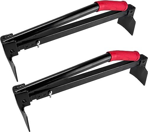 U&B Heavy Duty Adjustable Brick Tongs Adjustable Brick Carrier Carrying Clamp Grabber Handle Clamps Carry 6-11 Bricks Per Clamp (Pack of 2)