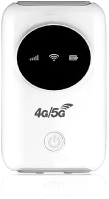 Cuifati Emplacement pour Carte SIM WiFi 5G débloqué Routeur WiFi Portable Modem WiFi USB LTE 300 Mbps, Batterie 3200 MAh, jusqu'à 10 Appareils, pour Les, Diffusion en Direct en