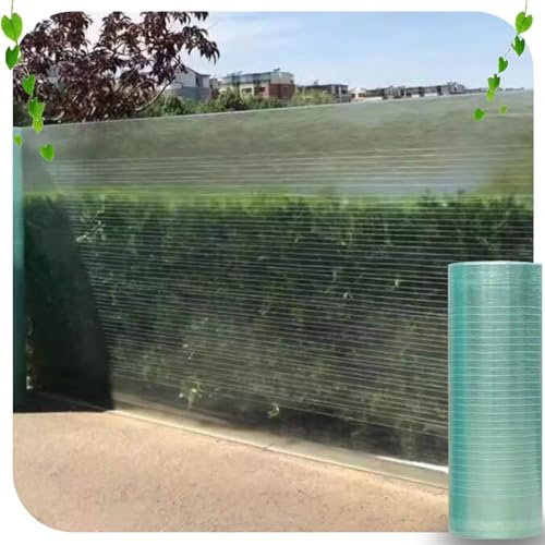 KOOEIN Dachplatten aus Polycarbonat,Klare/wasserdichte Platte,FRP DIY Tunnel Abdeckung,Außen Ersatz-Schuppenplatte,Glasfaserplatte Tageslichtplatte,Fenstertür Markise,Bruchsicher,W×L-0.5x1m