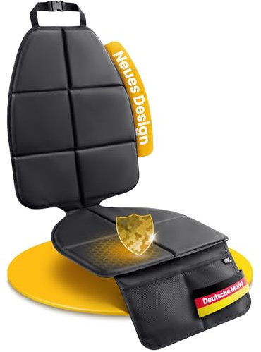 KØKØ Design® Kindersitzunterlage Gudrun [ISOFIX kompatibel] Auto Sitzschoner inkl. Rücklehnenschutz, Passend für jeden Kindersitz und jedes Auto, Autositzschoner Rückbank für Kinder