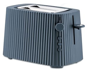 Alessi MDL08 G/UK Toaster, Plastic, Grey