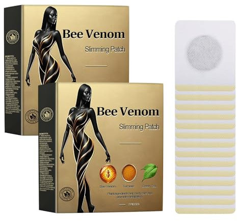 Bienengift Pflaster 𝐒𝐜𝐡𝐥𝐚𝐧𝐤𝐡𝐞𝐢𝐭𝐬pflaster für Frauen Männer,Bienengift 𝐒𝐥𝐢𝐦𝐦𝐢𝐧𝐠 Patch,𝐁𝐞𝐞 𝐕𝐞𝐧𝐨𝐦 Pflaster Füße Taille Bein,Sicherheit Milde