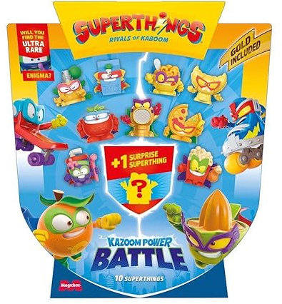 SUPERTHINGS KAZOOM Power Battle 5er Pack Enthält 5 SuperThings (inkl. 1 Überraschungsfigur und 1 silberner Kapitän) 6er Pack