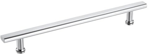 sourcing map 1 Pcs Shower Door Handle, 350mm Hole Center Shower Glass Door Pull Towel Bar 304 Stainless Steel Door Knob, Silver