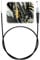 110cm Motorcycle Throttle Cable Replacement Pit Bike Throttle Cable Straight Head Throttle Oil Line Universal Extension Throttle Wire for Pit Dirt Motor Trail Bike Motocross