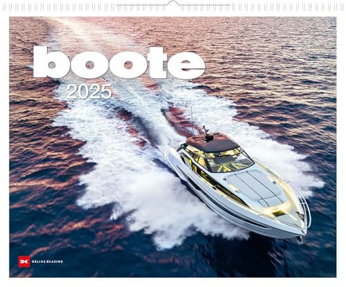 Boote - Kalender 2025 - Delius-Klasing-Verlag - Wandkalender mit beeindruckenden Fotografien des Motorbootsports - 56 cm x 45,5 cm