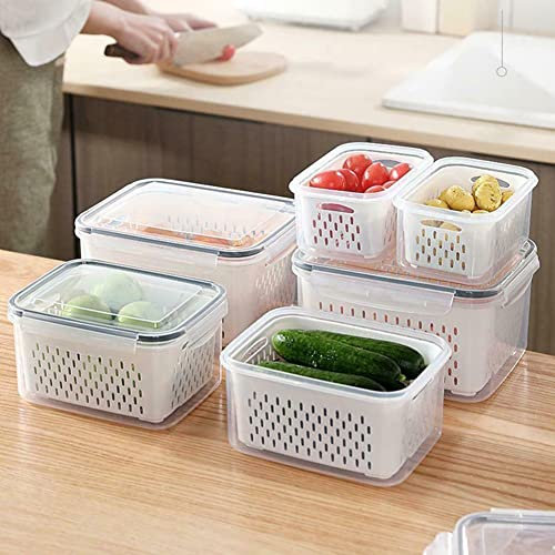 Set di 4 organizer per frigorifero da cucina, per organizzare il frigorifero, l'armadio, l'armadietto del bagno e la dispensa