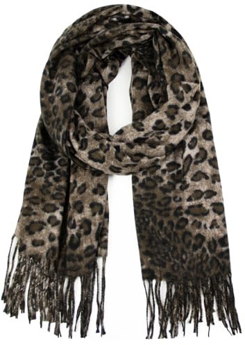 Glamexx24 Damen XXL Kuscheliger Winter Schal mit Fransen Warmer Farbiger Poncho Schal Oversized Deckenschal