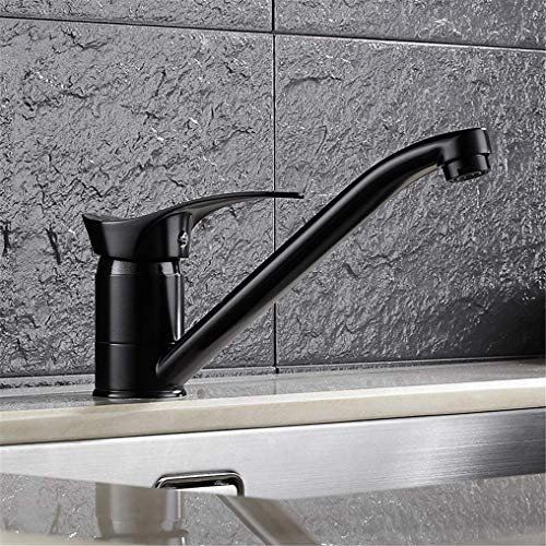 VNGBFGDFVN Kiten Wasserhahn Schwarz Farbe Spüle Mischbatterie Belüfter Deck Montiert Einzigen Hebel Retro Kiten Spüle Wasserhahn Torneira Cozinha Kiten Tap