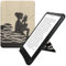 kwmobile Coque liseuse Compatible avec Amazon Kindle Paperwhite (2024)/Colorsoft - Coque étui de Protection à Rabat en Simili Cuir - Noir-Beige
