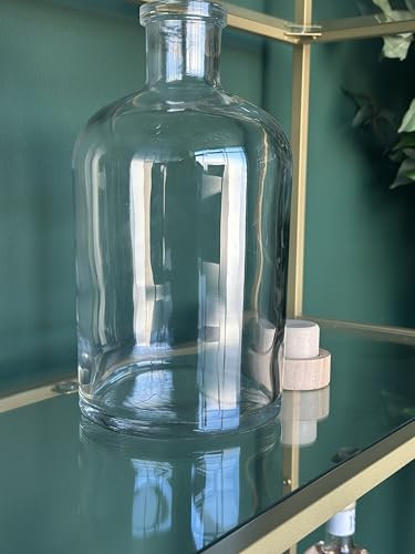 Glass Bottle with Cork, 3 Litre Capacity, Clear