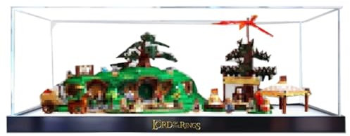 Acrylic Display Case for Lego 10354 Shire, Dustproof Box,Transparent Display Box, Storage Box (only Box) (Transparent 3 mm)