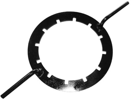 Dualoai Clé pour Couvercle de Cuve Équipement de Manutention Outil de Dévissage Levier Robuste Clé pour Fût Compacte et Solide En Acier Adapté pour L'Entreti, Rond