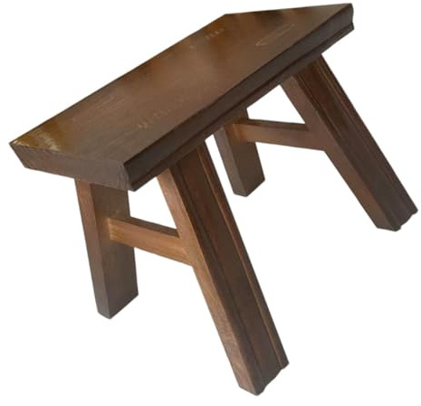 LOLIPPYY Small Wooden Bench Step Stool for Boys and Girls Foot Stool for High Beds for Bathroom Plant Stand and Shoe Changing Bench