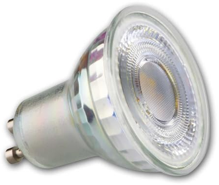 Kanlux XLED LED Strahler GU10 6,5W = 70W Ersatz, 850lm, neutralweiß 4000K, 100° Abstrahlwinkel, Glasgehäuse im Halogenlook, nicht dimmbar, 230V, langlebige LED Lampe