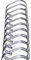 Renz One Pitch Drahtkamm-Bindeelemente in 2:1 Teilung, 23 Schlaufen, Durchmesser 19.0 mm, 3/4 Zoll, silber/matt