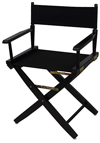 American Trails Extra Large Premium 45,7 cm Directors Chaise Naturel Cadre, Chêne, Noir, 18 - Classic Height