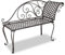vidaXL Gartenbank Chaiselongue Eisenbank Parkbank Sitzbank Bank Gartenmöbel