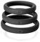 Perfect Fit Brand Xact-Fit 3-Ring-Kit M-L Penisring-Set Silikon schwarz