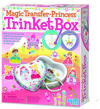 4M - Mágica Transfer Princess Trinket Box: Arte con Pintura (00-04684)