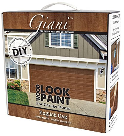 Giani Wood Look Garage Door Paint Kit, English Oak, 1 Count (Pack of 2)
