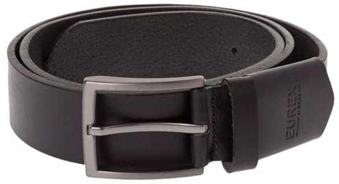 Eurex by Brax Herren Leder Edel Sportiv Gürtel, 02 Black, 105