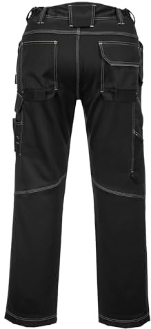 Portwest T601BKR41 Urban Work Trousers, 41, Black