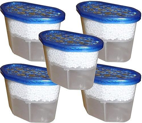 ADEPTNA Pack of 10 Interior Dehumidifiers 500ml- Extremely Helpful In Reducing And Stooping Damp, Mould And Moisture-Absorbs Up To 3 Times It's Own Weight In Water (PACK OF 10)