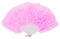 FANSOF.FANS Marabu-Fächer mit Federn, 45 cm, für Kostümpartys, Hochzeit, Party, Geschenk, Outdoor, Vintage, Tanz, Fotoshooting, zartes Rosa