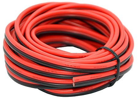 Silicona Alambres Eléctricos 14 AWG de 10 Metros [negro 5 m rojo 5 m] 2 conductores línea de alambre paralelo suave y flexible 2,1 mm2 gancho hasta hilos sin oxígeno alambre de cobre estañado