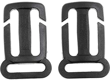 Inzopo Webbing Multi-fonction Slider Tri-Glide Adjustable Chest Buckle Ladder Lock