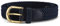 Streeze Damen elastischer geflochtener Stretchgürtel. 25 mm Breite gewebt mit Goldschnalle 5 Größen XS – XL (Marine, L)