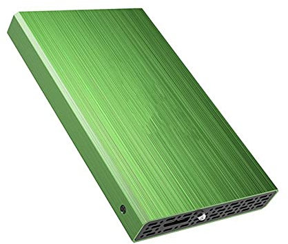 SUYING Disque dur externe HDD 2 To/1 To/500 Go/320 Go, USB 3.0 de sauvegarde, convient pour PC de bureau, MacBook, ordinateur portable, PS4, Xbox, Smart TV (80 Go, vert)