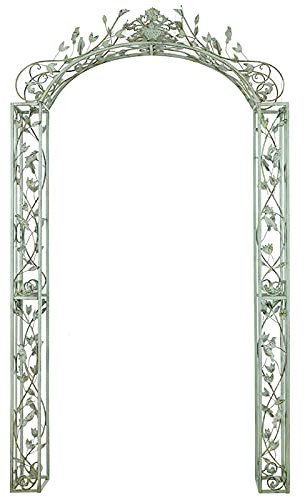 LJHSS Garden Arch,Gothic Steel Garden Arch garden arch trellis for climbing plants,for Outdoor Floral Decor W135.5xH236cm