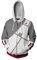 Jacke Sabaku no Gaara Mantel Cosplay Kostüm Zip-Up Hoodie Jacket mit Taschen Herren Damen Grau L (Chest 110cm)
