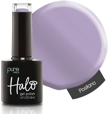 Halo Gel Polish 8ml - Positano. UV/LED Gel Nail Polish, Long Lasting & Easy To Apply. Nail Art Colours For Manicure & Pedicure. Gel Polish For Professional & Home Use.