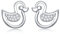Ducking Ohrstecker 925 Sterling Silber Süße Ente Geschenke Schmuck für Frauen Mädchen