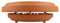 HP-WPT UFO Wärmeplatte Terrakotta L 32/11 9 Kerzen Glühwein Grillen Balkon Terrasse Garten Dekotrend HORNET-PRODUCTS Die Teelichtofen - Manufaktur