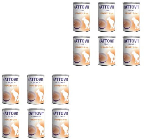 Kattovit Urinary Drink mit Huhn | 12er Pack | 12 x 135ml | Ergänzungsfuttermittel für Katzen mit Struvitsteinrezidiven | Kann zur höheren Flüssigkeitsaufnahme beitragen
