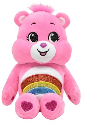 Peluche Bisounours - TOUCALIN - Découvre Le Pouvoir Magique de Ton bisounours - Peluche Toute Douce Qui Adore Les câlins - Sert Le Fort Contre toi - 22cm - Rose - A partir de 6 Mois - 16705