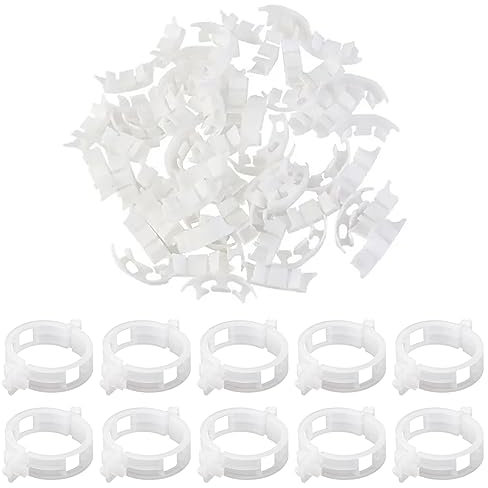 SSRDFU 200 PCS Clip de Planta - Clips de Injerto de Jardinería, Abrazadera de Plástico para Plantas, Clip para Plantas Soporte para de Jardinería Soporte Plantas y Vegetales para Crecer Vertical