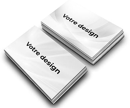 Cartes de visite premium personnalisées (85x55mm), papier haut de gamme, impression de qualité supérieure, haute qualité, cartes d'affaires pour entreprises, business, startups & privé (Votre design)