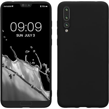 kwmobile Custodia Compatibile con Huawei P20 Pro Cover - Back Case per Smartphone in Silicone TPU - Protezione Gommata - nero matt