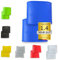 SPORTIVONETIC® Anti-Slip Tape Premium Schienbeinschoner Band -Schienbeinschonerhalter für Fußbal aus Silikon für Erwachsene & Kinder, Damen & Herren mit Grip - Football, Fussball (Blau, M)