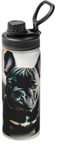 Adorable botella de agua con aislamiento térmico de acero inoxidable, mantiene la temperatura durante horas