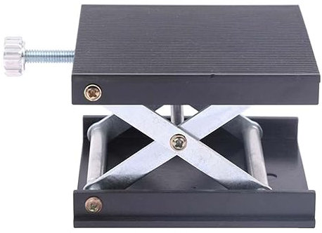 BEKOYWOY Hebebühne aus Kunststoff und Aluminium, 9 x 9 cm, für Bodenlinie, Laser-Wasserwaage, Labor-Hebebühne (Hebebühne BW06-Schwarz)