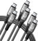 Cable USB C a USB C, 3 unidades [0,3 M+1 M+2 M] USB C Cable de carga PD 60 W Cable de carga rápida Nylon USB Tipo C Cable para iPhone 16 15 Pro Max Samsung Galaxy S23 S22 S21 Pixel 7 iPad Pro MacBook