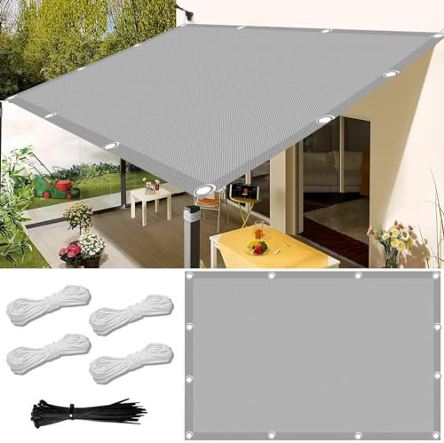 Toldo Vela de Sombra Rectangular,Toldo Vela Rectangular 1.5x2m,Toldo Vela de Sombra Impermeable Rectangular,95% Protección Rayos UV,para Exteriores,Pergola,Jardín,Terrazas,Piscina.