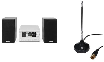 TechniSat Viola 710 CD IR - kompakte Hi-Fi-Anlage & Oehlbach Radio Rod DAB+ Antenne | Radio Antenne für den Empfang von DAB+ und FM/UKW