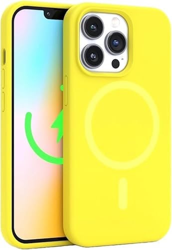 FELONY CASE - Stylish Neon Yellow Case, Compatible with MagSafe - 360° Shockproof Protective Cases Designed for Apple iPhone 13 Pro Max